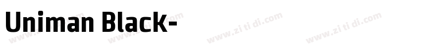 Uniman Black字体转换